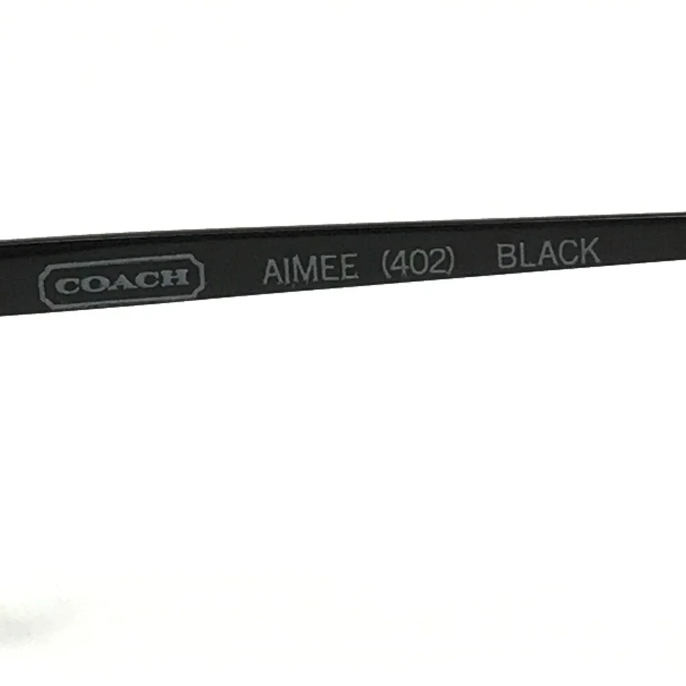 Coach Eyeglasses Frames AIMEE 402 BLACK Oval Round Full Rim 51-17-135 - Picture 10 of 10